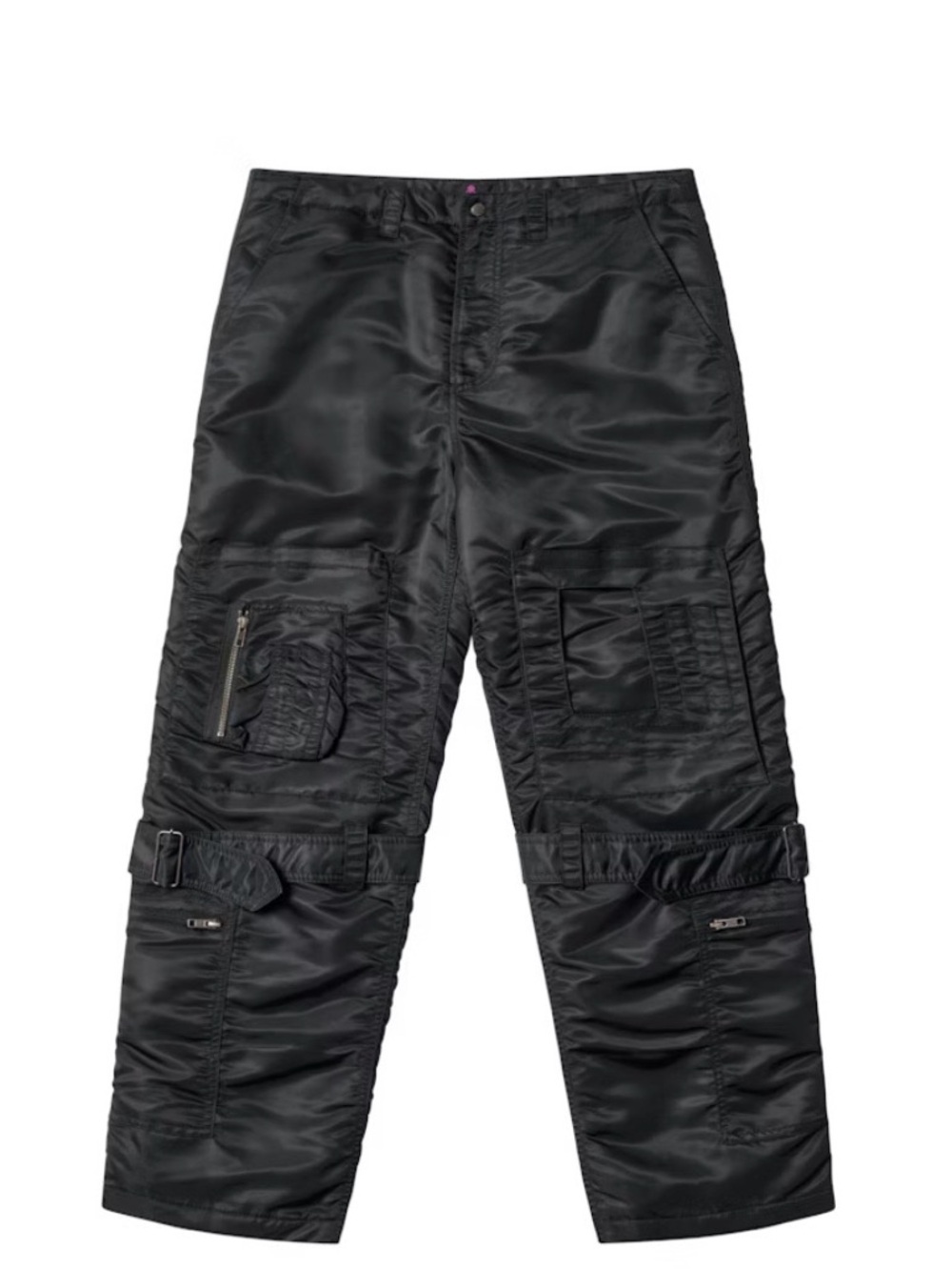 Vivienne Westwood x PALACE Black Cargo FlightTrousers with Strap and Zip Details
